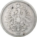GERMANY - EMPIRE, Wilhelm I, Mark, 1874, Berlin, Silver, VF(20-25), KM:7