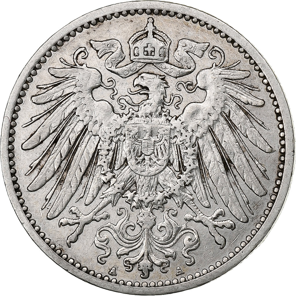 GERMANIA - IMPERO, Wilhelm II, Mark, 1905, Berlin, Argento, BB, KM:14