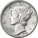 Estados Unidos da América, Dime, Mercury Dime, 1943, U.S. Mint, Prata