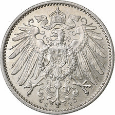 GERMANY - EMPIRE, Wilhelm II, Mark, 1914, Muldenhütten, Silver, MS(63), KM:14
