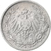 GERMANY - EMPIRE, 1/2 Mark, 1908, Hambourg, Silver, VF(20-25), KM:17