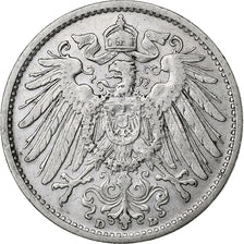 GERMANY - EMPIRE, Wilhelm II, Mark, 1901, Munich, Silver, AU(50-53), KM:14