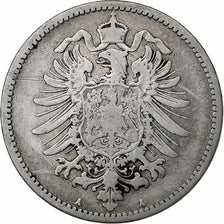 GERMANIA - IMPERO, Wilhelm I, Mark, 1876, Berlin, Argento, MB, KM:7