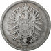 GERMANY - EMPIRE, Wilhelm I, Mark, 1876, Berlin, Silber, S, KM:7
