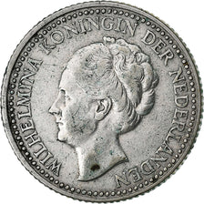Paesi Bassi, Wilhelmina I, 1/2 Gulden, 1922, MB+, Argento, KM:160