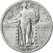 United States, Quarter, Standing Liberty Quarter, 1927, U.S. Mint, Silver