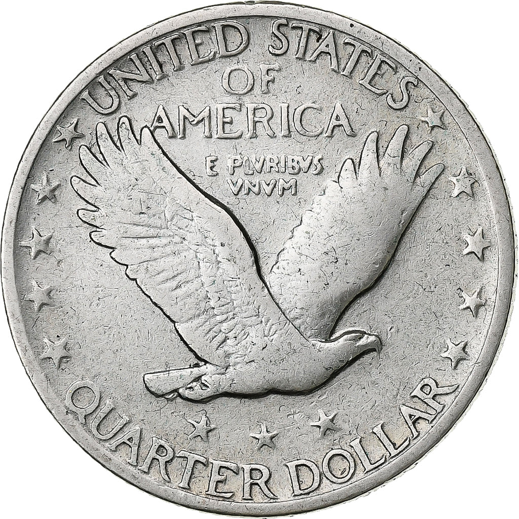 United States, Quarter, Standing Liberty Quarter, 1927, U.S. Mint, Silver