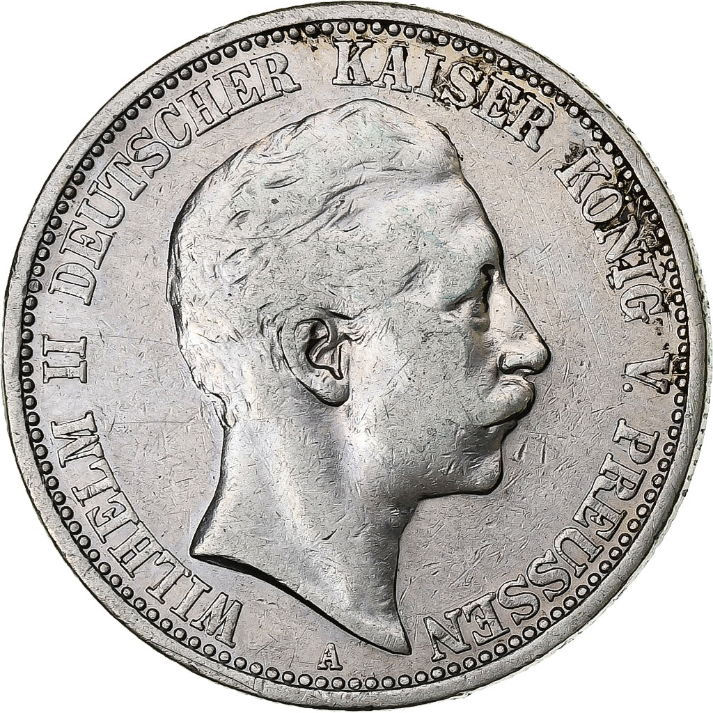German States, PRUSSIA, Wilhelm II, 2 Mark, 1902, Berlin, Silver, VF(30-35)