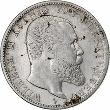 Stati tedeschi, WURTTEMBERG, Wilhelm II, 2 Mark, 1901, Freudenstadt, BB
