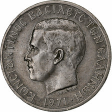 Grécia, 5 Drachmai, 1971, Prata, EF(40-45), KM:Pn87
