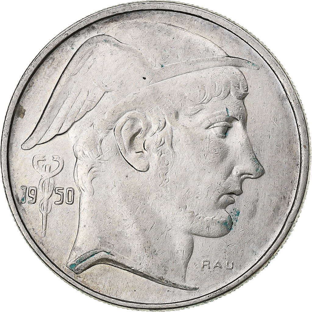 Belgium, 20 Francs, 20 Frank, 1950, Silver, VF(30-35), KM:140.1