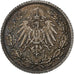 ALEMANIA - IMPERIO, 1/2 Mark, 1917, Berlin, Plata, MBC, KM:17