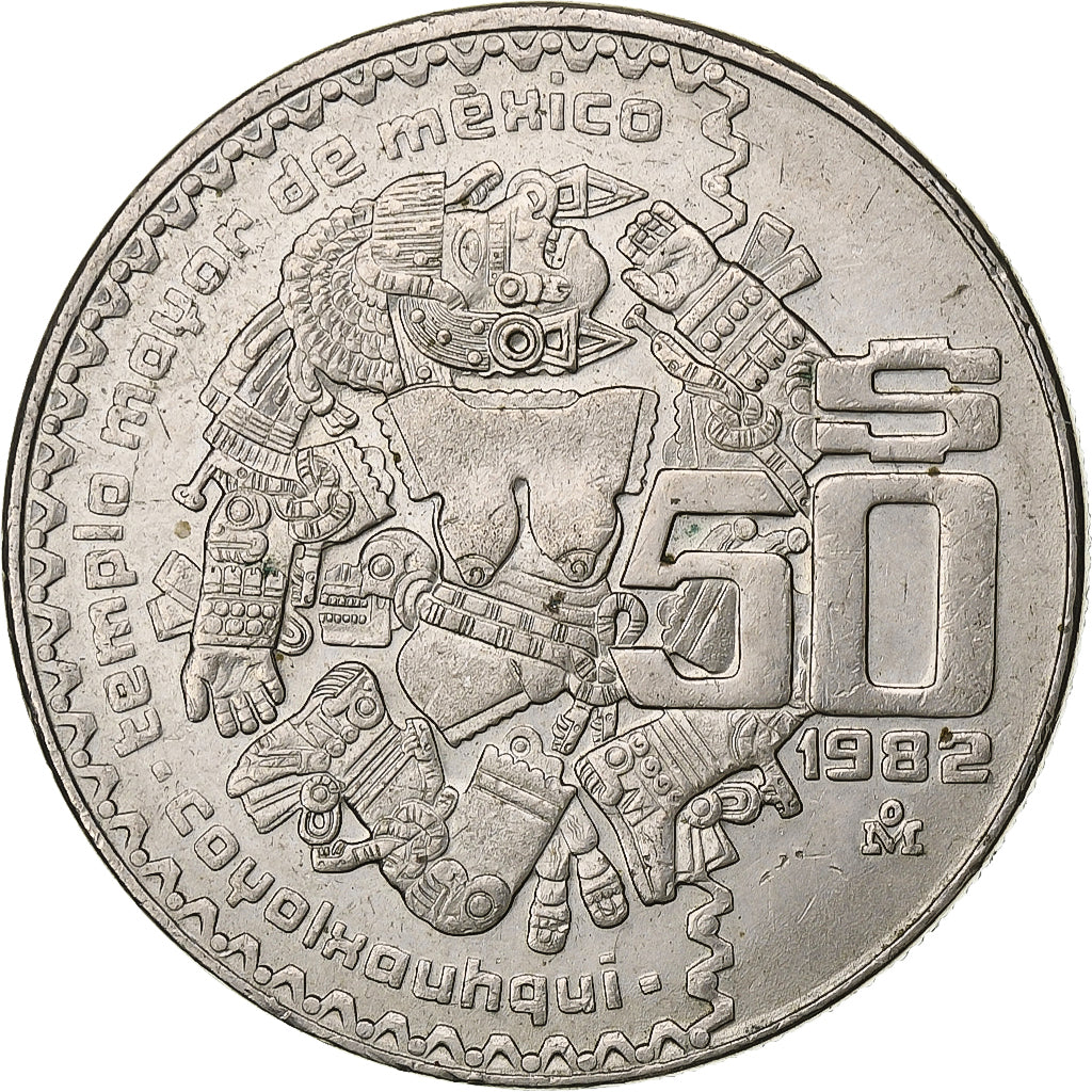 Mexico, 50 Pesos, 1982, Mexico City, Cupro-nikkel, ZF+, KM:490