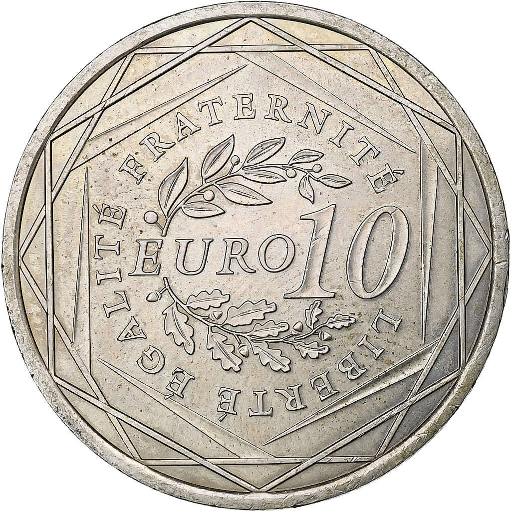 France, 10 Euro, 2009, Silver, AU(55-58), Gadoury:EU337, KM:1580