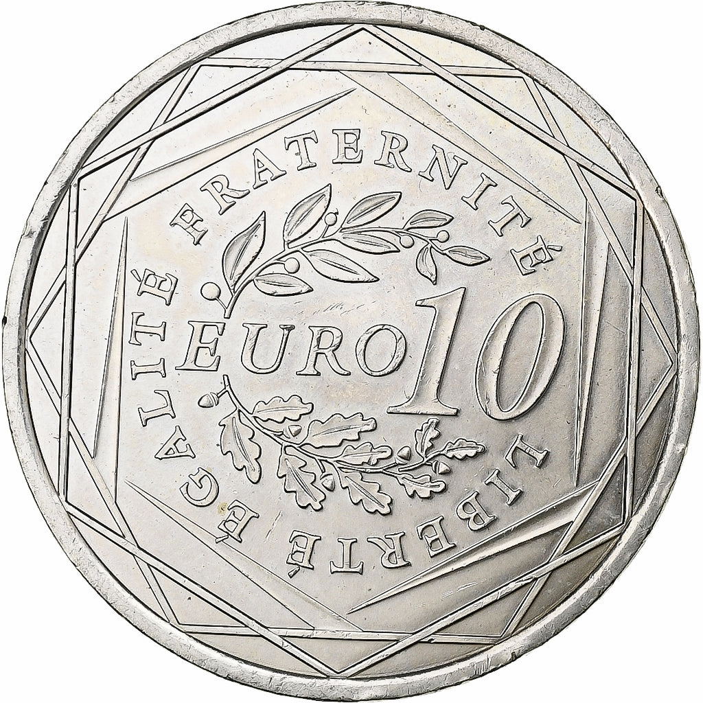France, 10 Euro, 2009, Silver, AU(55-58), Gadoury:EU337, KM:1580