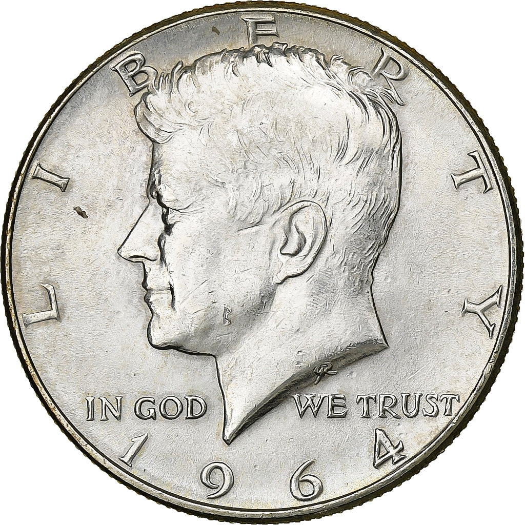 United States, Half Dollar, Kennedy Half Dollar, 1964, U.S. Mint, Silver