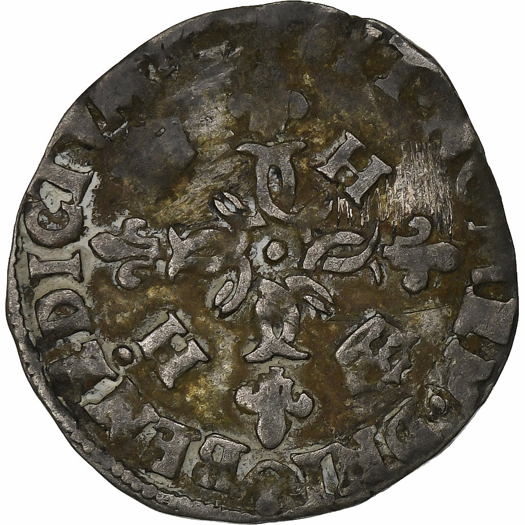 Frankreich, Douzain aux croissants, 1549-1559, Rouen, Billon, S, Duplessy:997