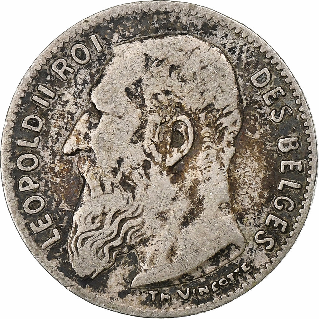 Bélgica, 50 Centimes, 1909, Plata, BC+, KM:60.1