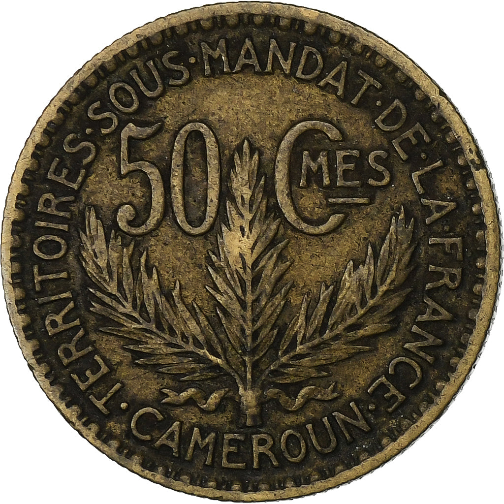Cameroun, 50 Centimes, 1925, Paris, Bronze-Aluminium, TB+, KM:1