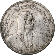 Switzerland, 5 Francs, 1933, Bern, Silver, EF(40-45), KM:40