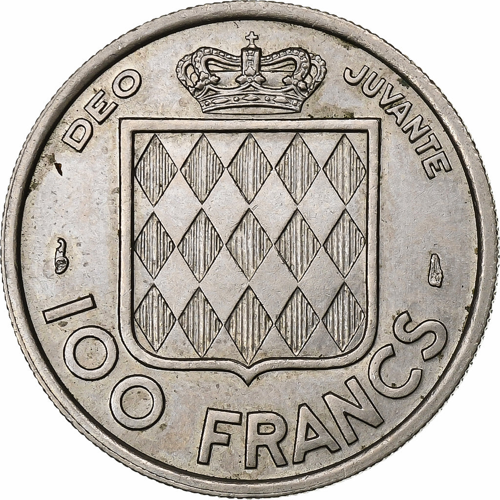 Mónaco, Rainier III, 100 Francs, Cent, 1956, Cobre-níquel, AU(55-58)