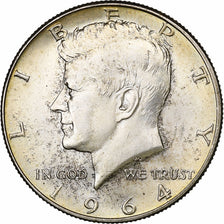 Stati Uniti, Half Dollar, Kennedy Half Dollar, 1964, U.S. Mint, Argento, BB+