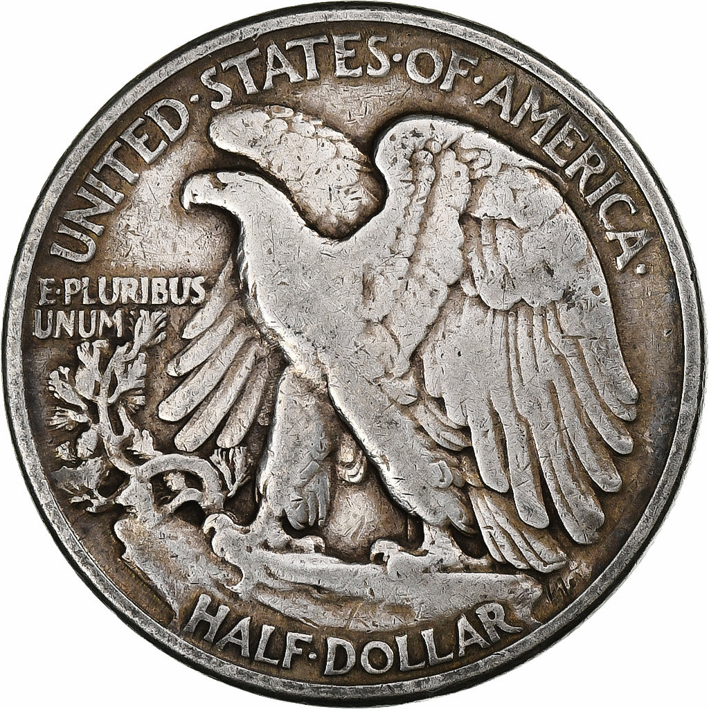 United States, Half Dollar, Walking Liberty, 1943, Philadelphia, Silver