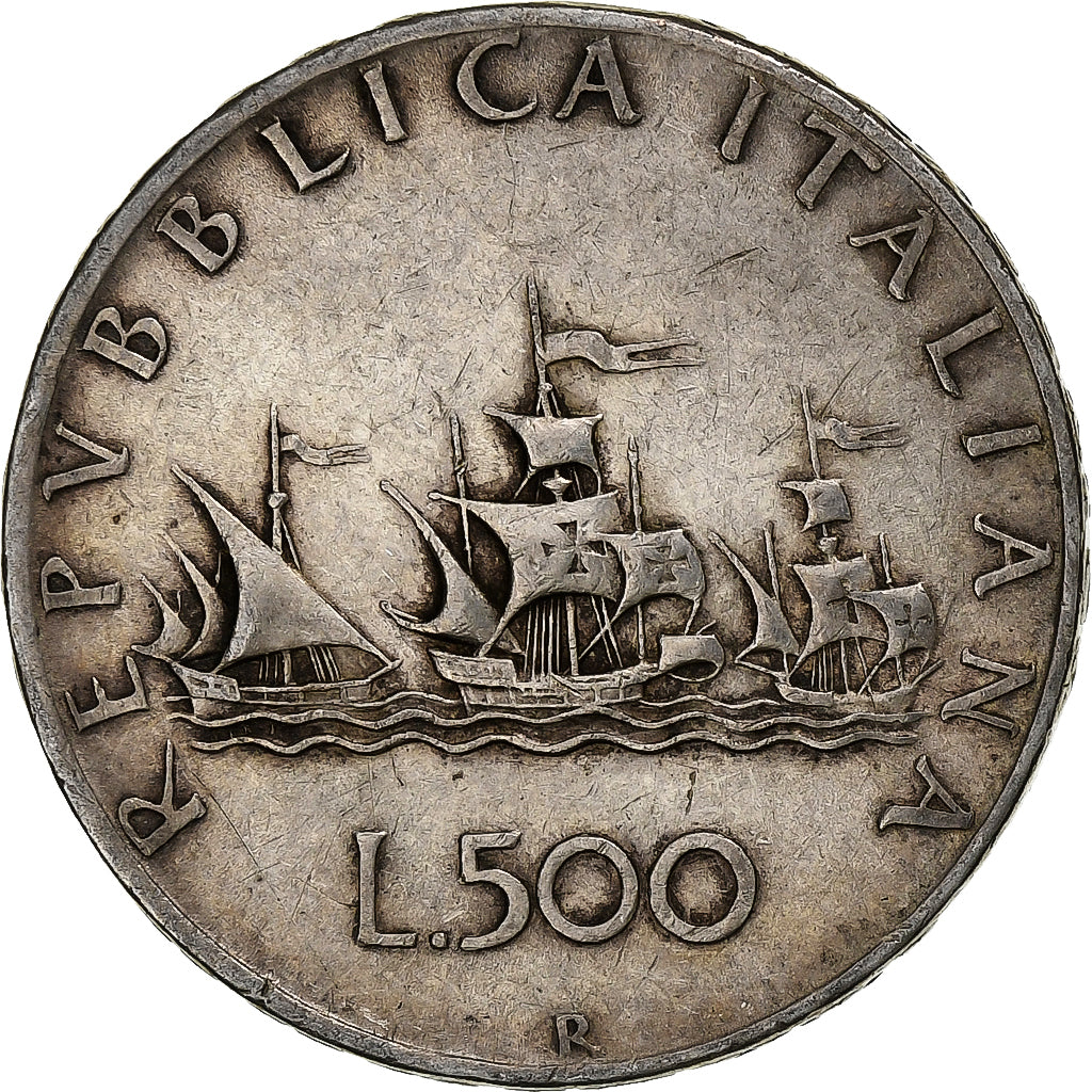 Italy, 500 Lire, 1965, Rome, Silver, AU(50-53), KM:98
