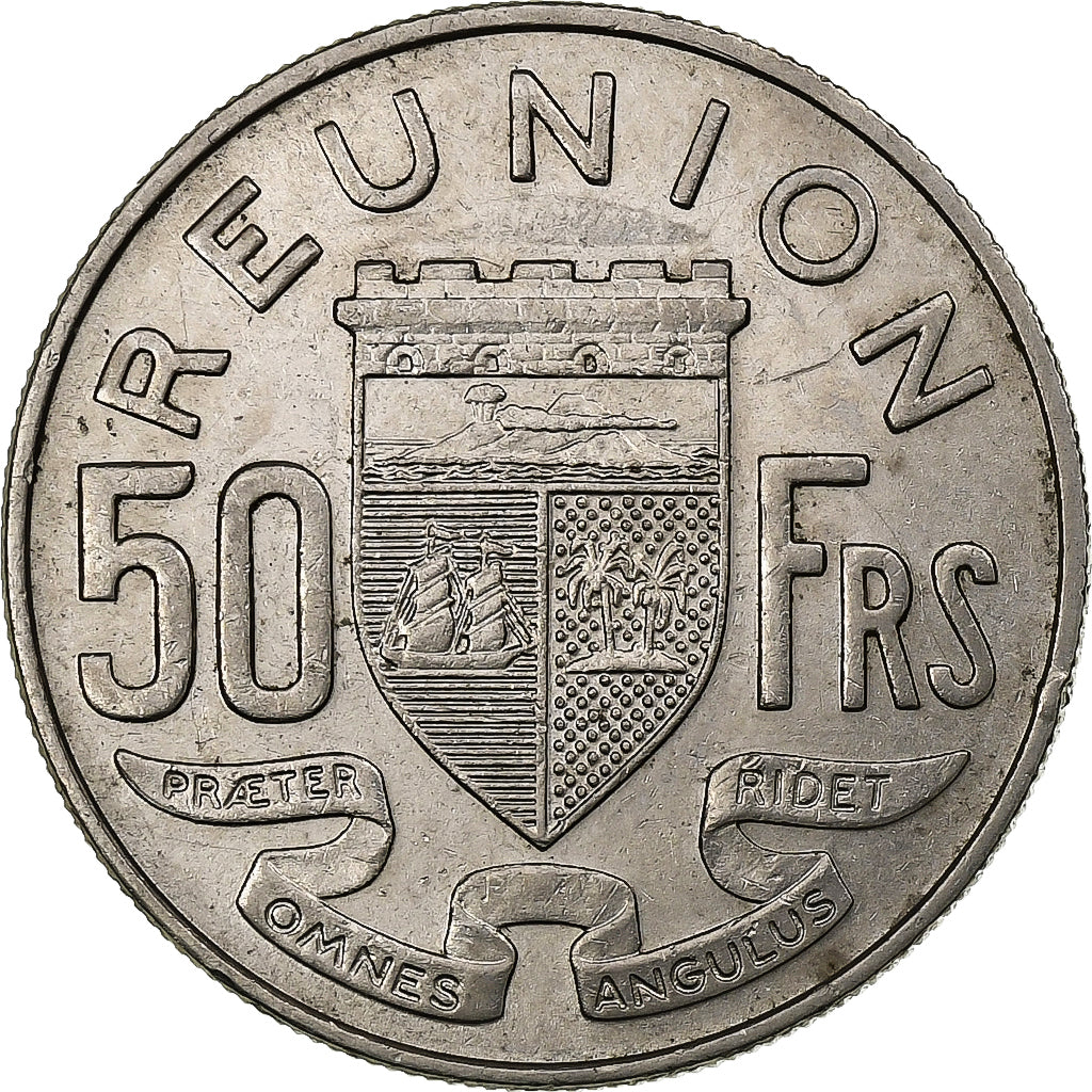 Réunion, 50 Francs, 1962, Nickel, AU(50-53), KM:12