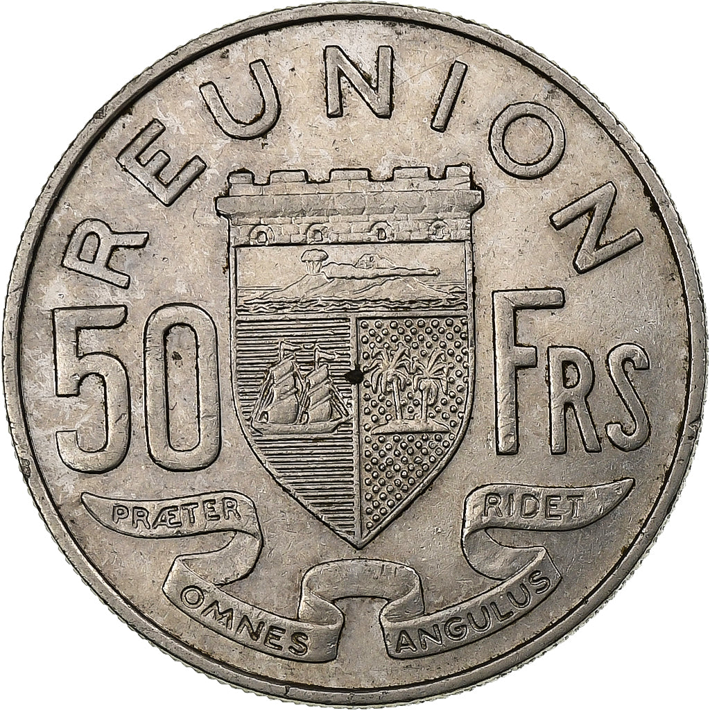 Réunion, 50 Francs, 1962, Nickel, TTB+, KM:12