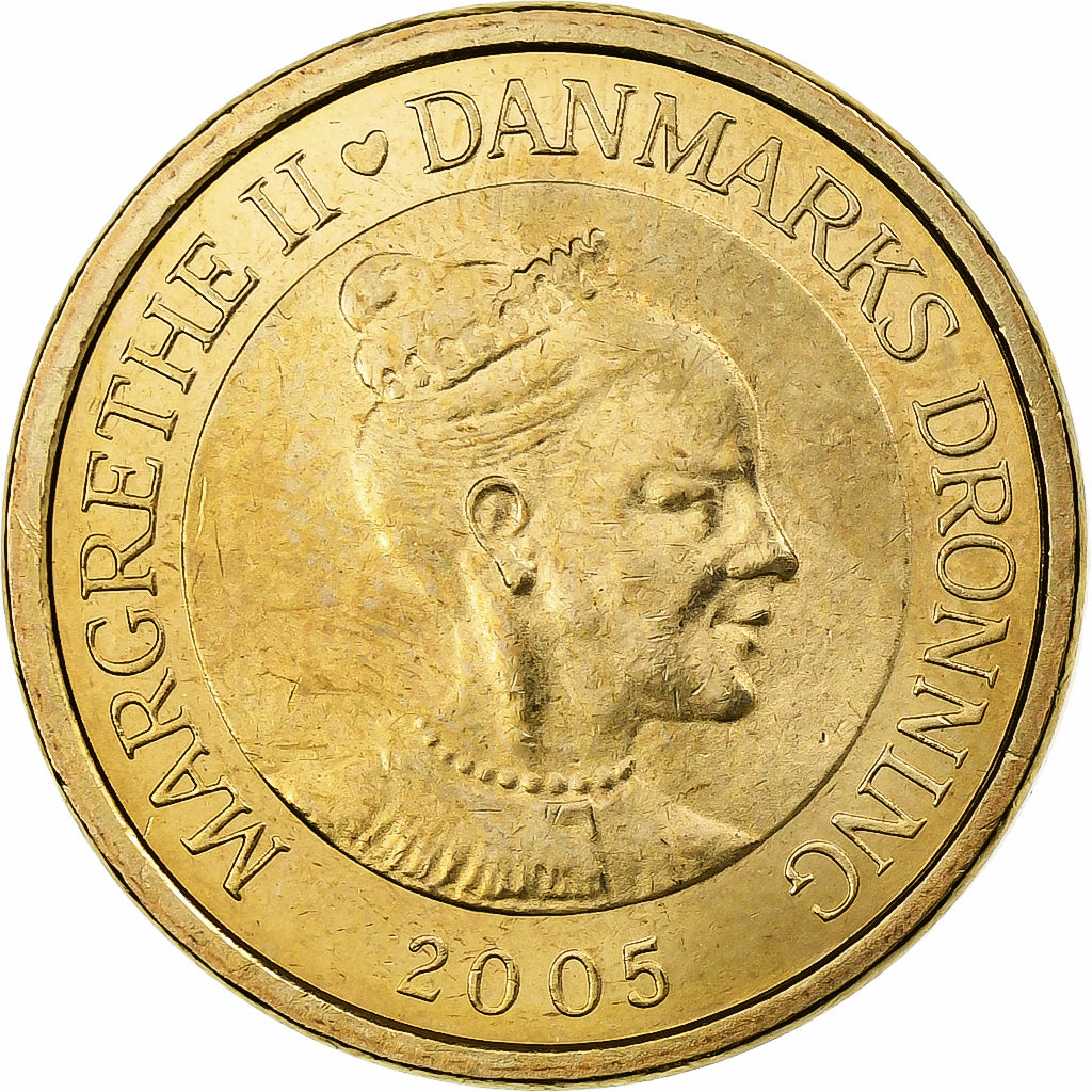 Denmark, Margrethe II, 10 Kroner, 2005, Copenhagen, Aluminum-Bronze, MS(60-62)