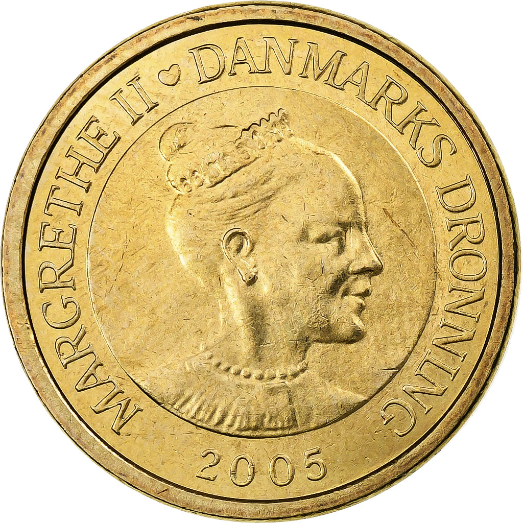 Dänemark, Margrethe II, 10 Kroner, 2005, Copenhagen, Aluminum-Bronze, VZ+