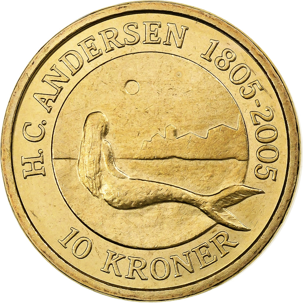 Dänemark, Margrethe II, 10 Kroner, 2005, Copenhagen, Aluminum-Bronze, VZ+