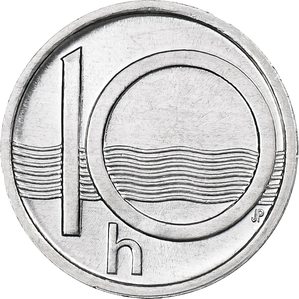 República Checa, 10 Haleru, 2002, Alumínio, MS(65-70), KM:6