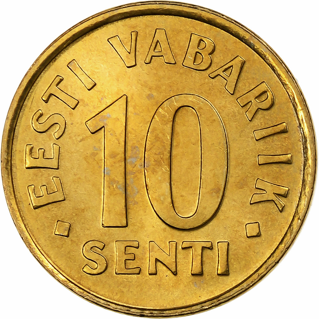 Estonia, 10 Senti, 1998, no mint, Aluminum-Bronze, MS(65-70), KM:22