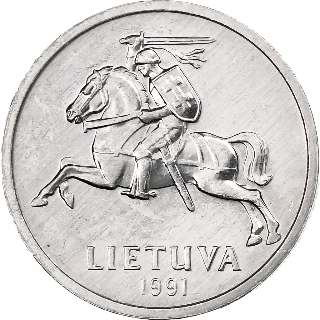 Lithouwen, Centas, 1991, Aluminium, FDC, KM:85