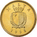 Malta, Cent, 1998, British Royal Mint, Mosiądz niklowy, MS(65-70), KM:93