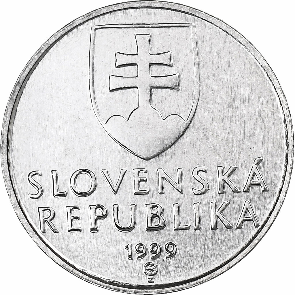 Slovacchia, 10 Halierov, 1999, Alluminio, FDC, KM:17