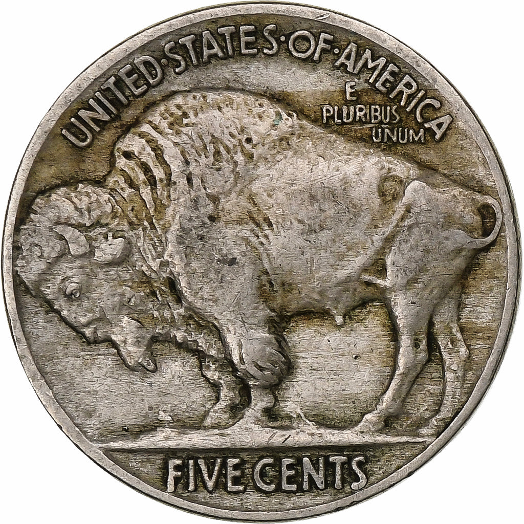 United States, 5 Cents, Buffalo Nickel, 1916, U.S. Mint, Copper-nickel