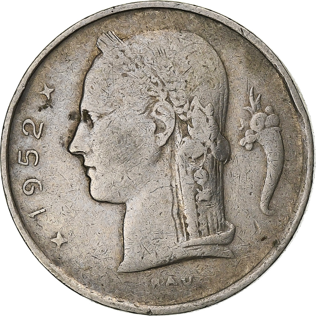 Belgien, Franc, 1952, Kupfer-Nickel, S+, KM:142.1