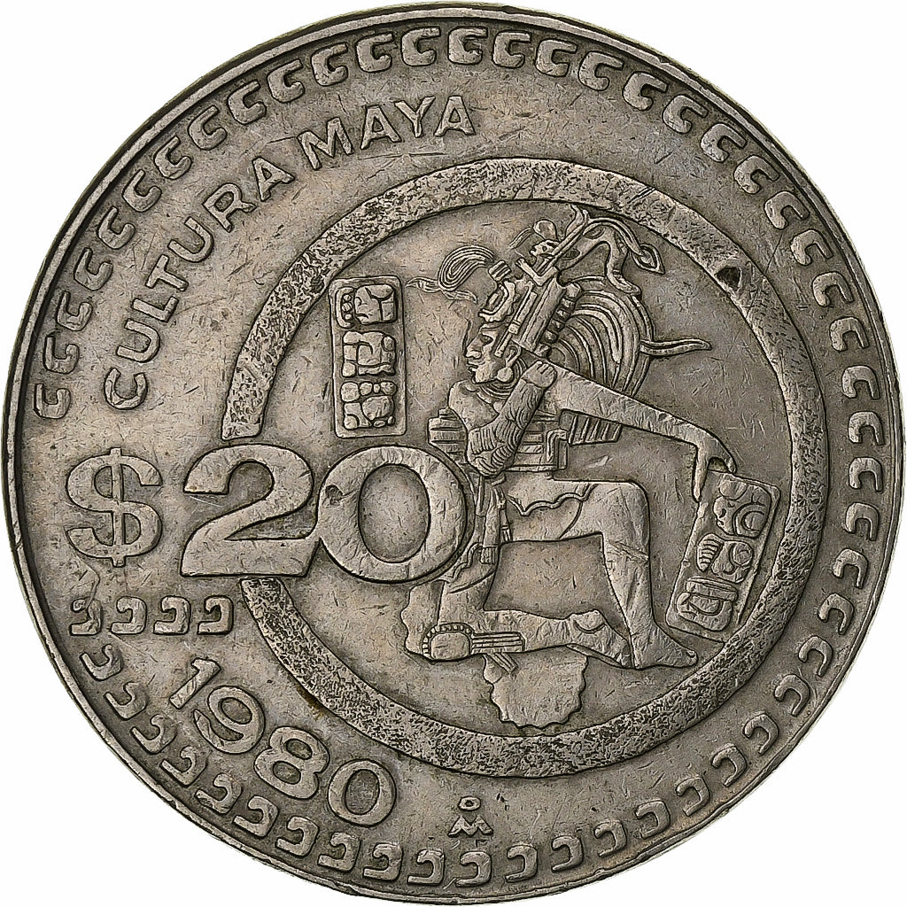 Mexico, 20 Pesos, 1980, Mexico City, Cupro-nikkel, ZF, KM:486