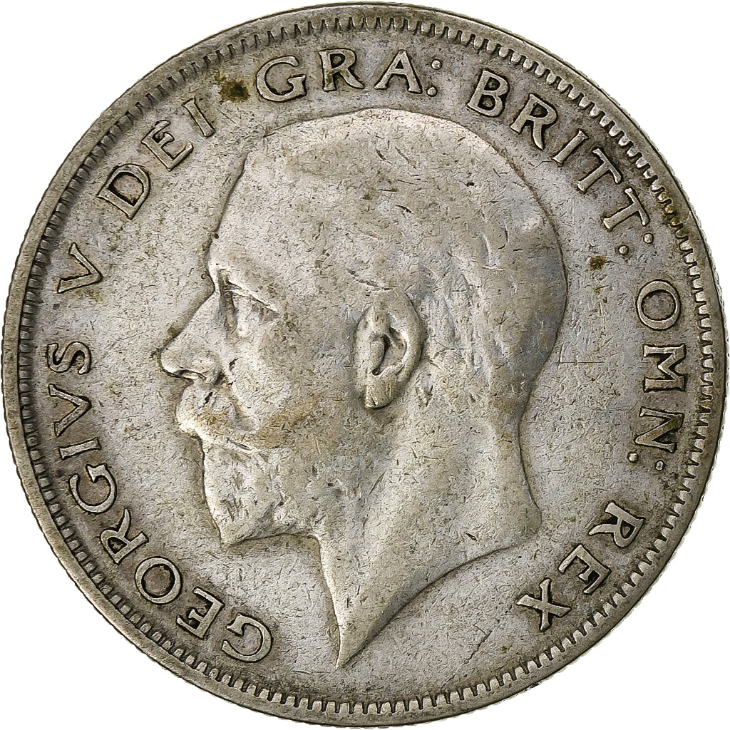 Grã-Bretanha, George V, 1/2 Crown, 1929, Prata, EF(40-45), KM:835