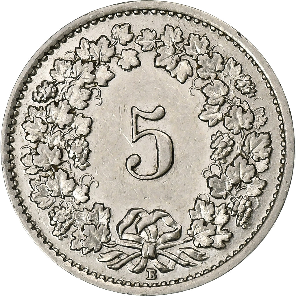 Suisse, 5 Rappen, 1932, Bern, Nickel, SUP, KM:26b