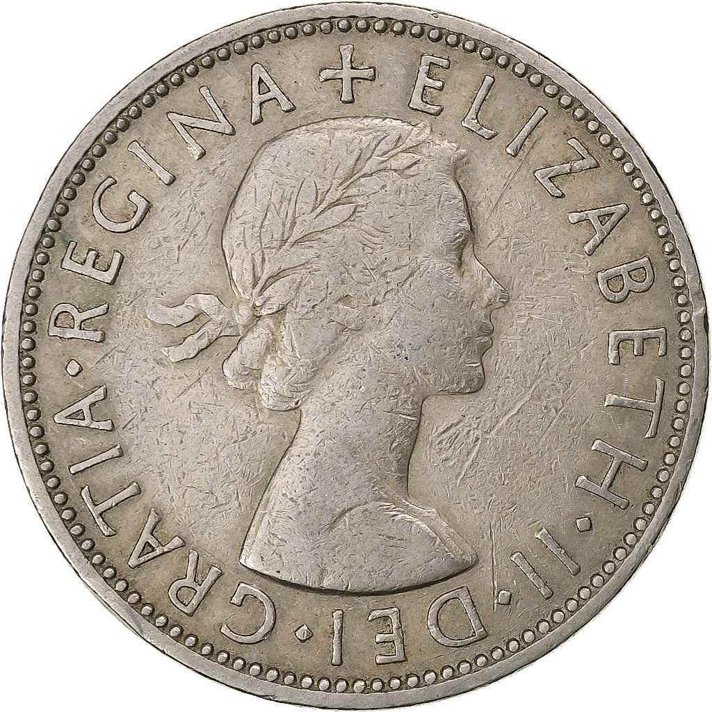 Groot Bretagne, Elizabeth II, Florin, Two Shillings, 1961, Cupro-nikkel, FR+