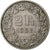 Switzerland, 2 Francs, 1968, Bern, Copper-nickel, AU(50-53), KM:21a.1