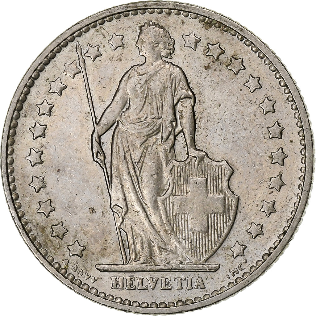 Suiza, Franc, 1978, Bern, Cobre - níquel, MBC+, KM:24a.1