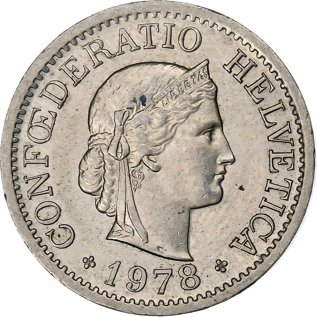 Suiza, 10 Rappen, 1978, Bern, Cobre - níquel, MBC+, KM:27