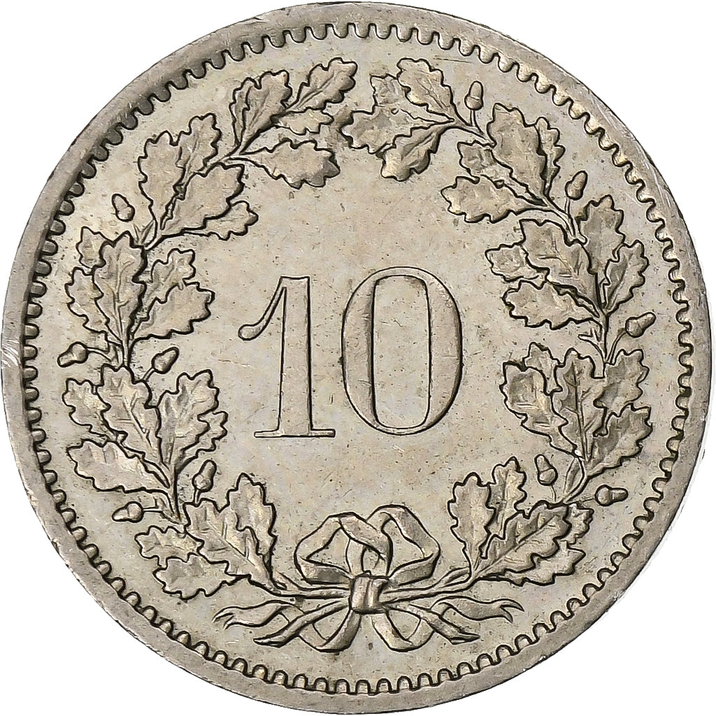 Suiza, 10 Rappen, 1978, Bern, Cobre - níquel, MBC+, KM:27