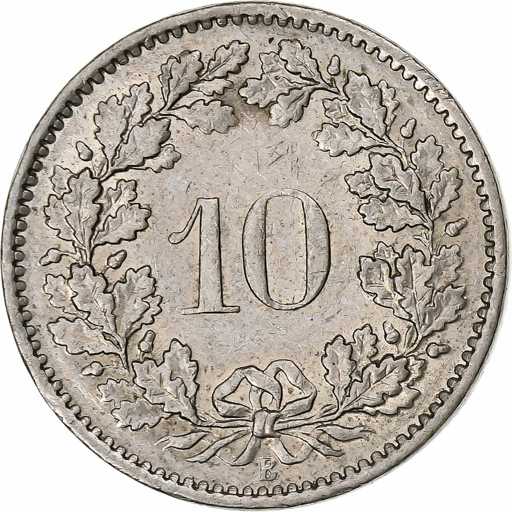 Suiza, 10 Rappen, 1969, Bern, Cobre - níquel, MBC, KM:27