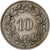 Suiza, 10 Rappen, 1952, Bern, Cobre - níquel, MBC+, KM:27